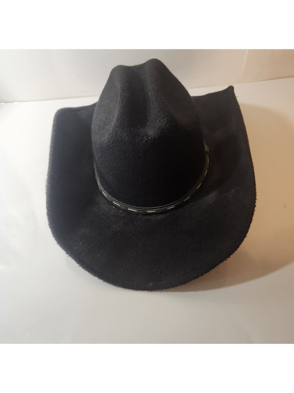 Lammles Black Western Cowboy Hat Cattleman Crease Made in Mexico Size‎ SM